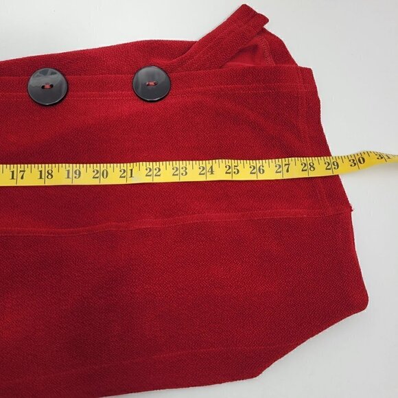 Soft Surroundings Women's Red Mesa Button Long Open Vest Size S - Picture 14 of 14